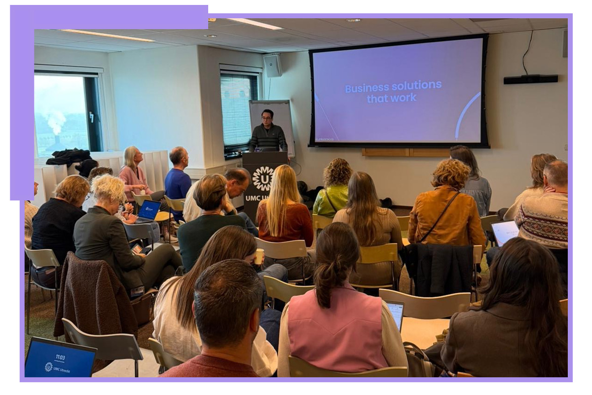 Kevin presenting at UMCU AI workshop