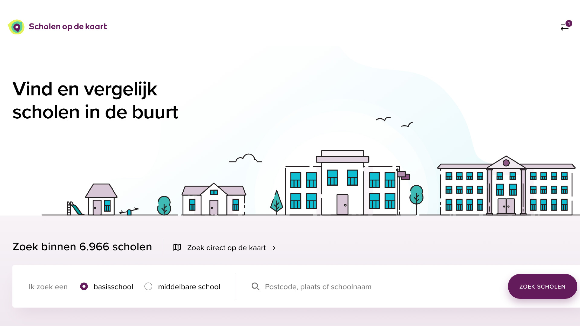 Scholen op de kaart screenshot 2